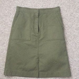 Olive Green J Crew Skirt